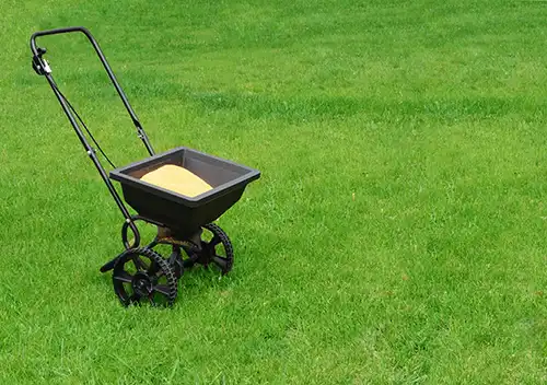 Lawn fertilizer in a lawn  - Keep pests away from your lawn with Arrow Exterminators in OK